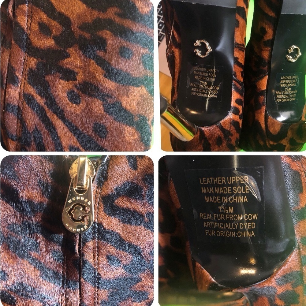 C Wonder Gold Heel Bootie NIB - Picture 13 of 14